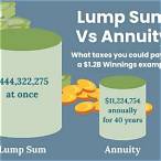 take lump sum or annuity lottery